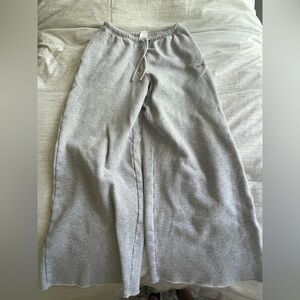 Wide Leg Gray Atritzia Sweatpants with Drawstring